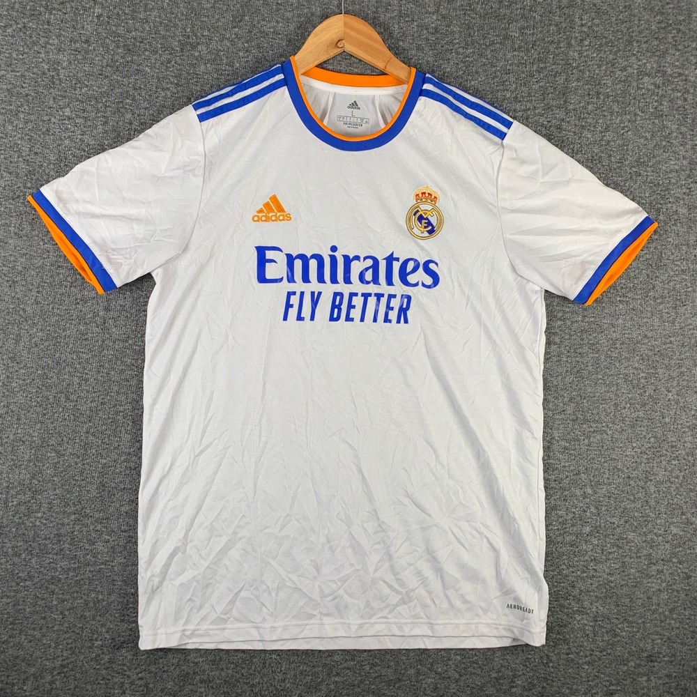 Real Madrid Jersey Men Large Adidas 2021 Champions League Home Playera UCL